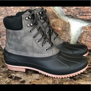 knee flat high boots